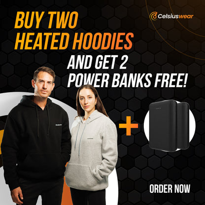 CelsiusHoodie™ - Couple Deal - 2x Hoodie + 2x FREE Powerbank